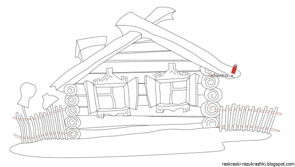 Изба карандашом