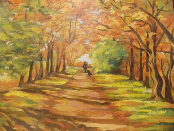 Аллея рисунок