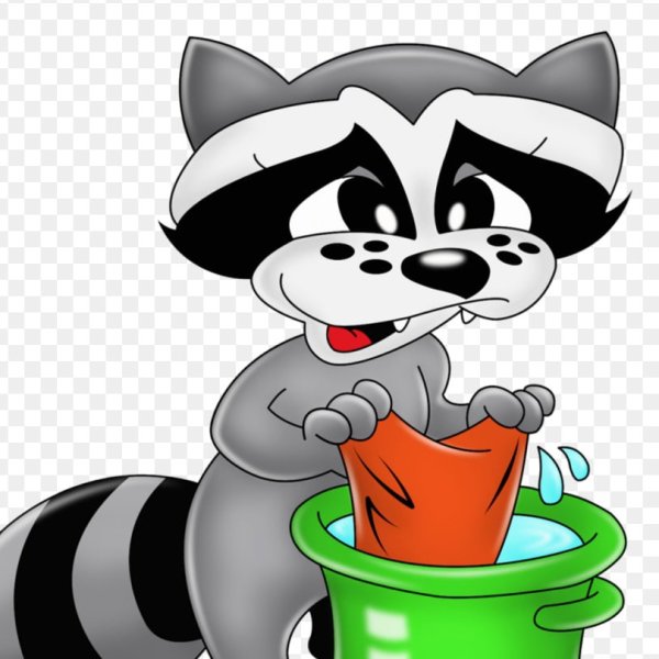 Енот-полоскун мультяшные