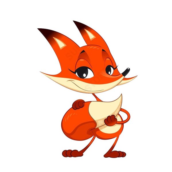 Лисенок озорной рисунок