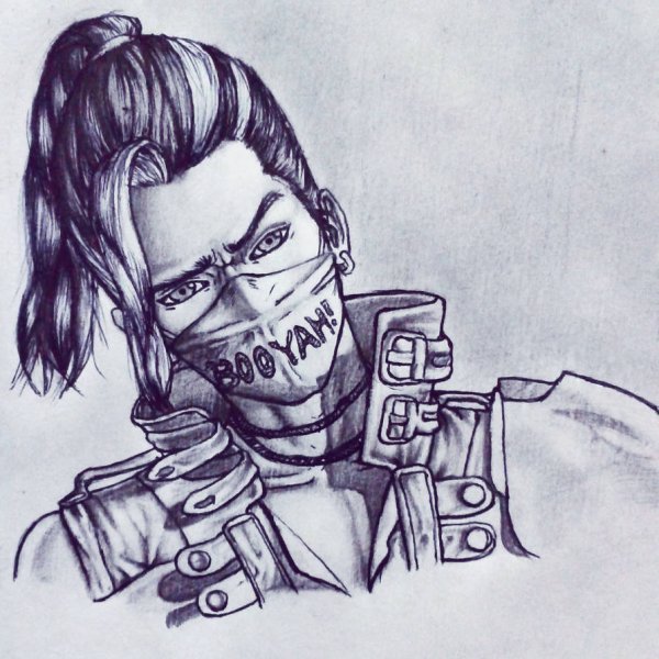 Арты фри фаер карандашом