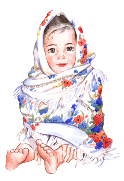 Девушка в платке