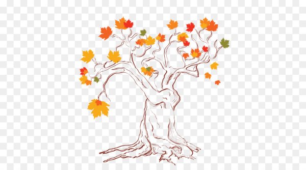 Нарисовать осеннее дерево