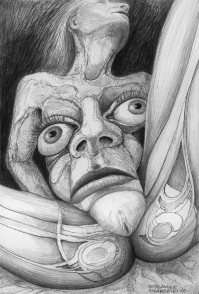 Самое упоротое лицо карандаш