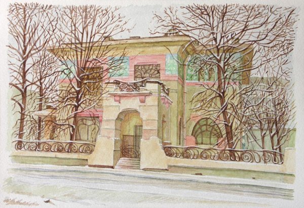 Особняк Рябушинского Шехтель Графика