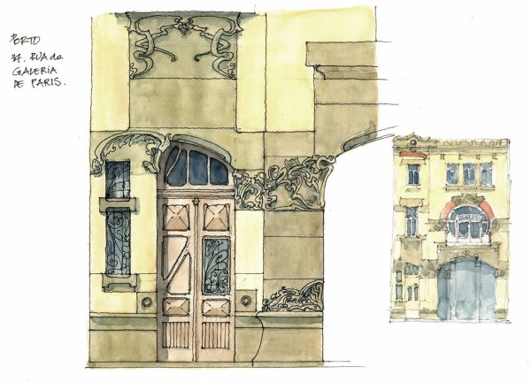 Зарисовки Шехтеля особняк Рябушинского