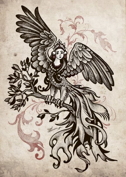 Гамаюн Сирин узор