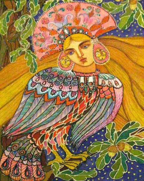 Фигурка птица Сирин, алконост, Гамаюн