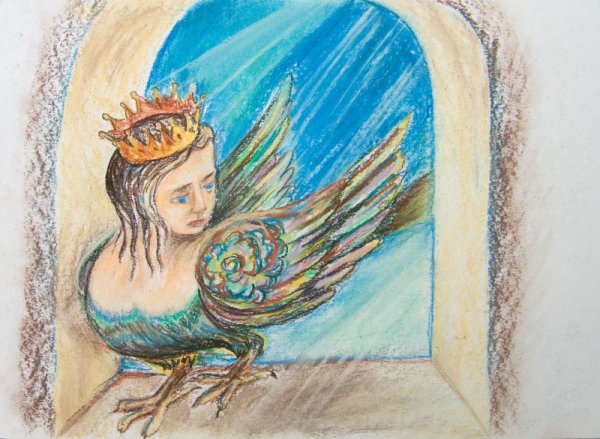 Алконост Сирин Гжель