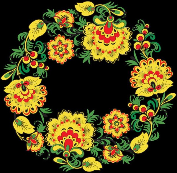 Вышивка Хохлома