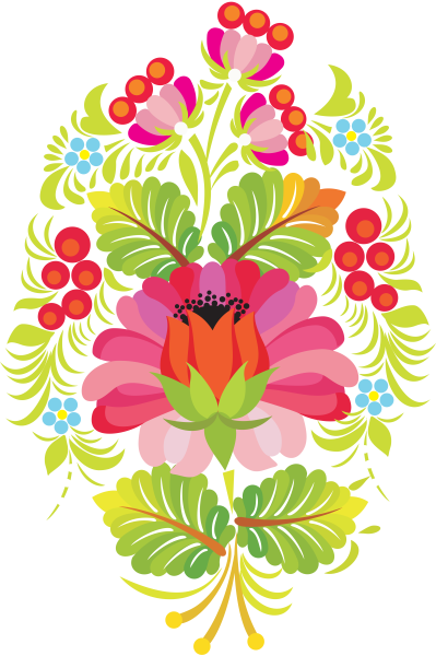 Орнамент цветы