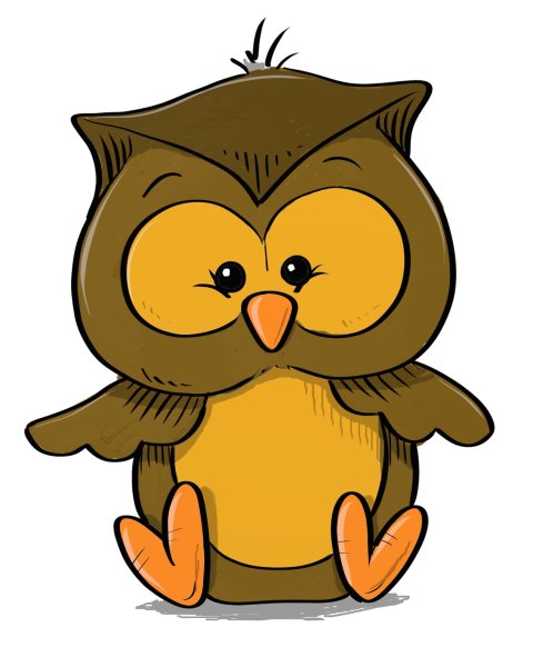 Сова мультяшный