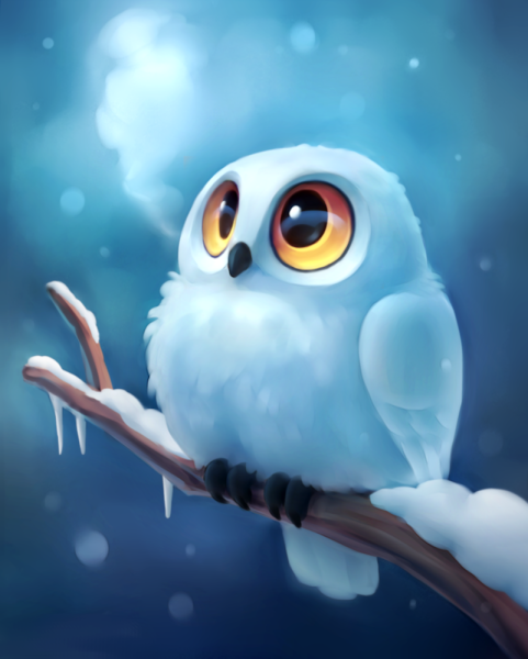 Сова мультяшная