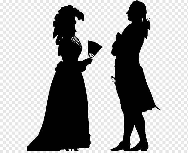 Силуэты людей в театре