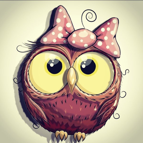 Совы мультяшные