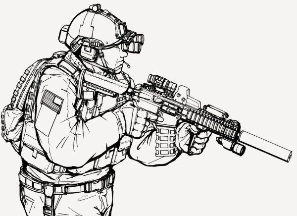 Спецназ рисунок