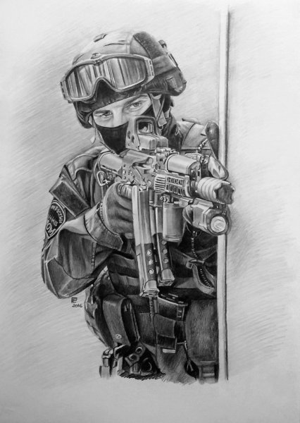 Rainbow Six Siege карандашом