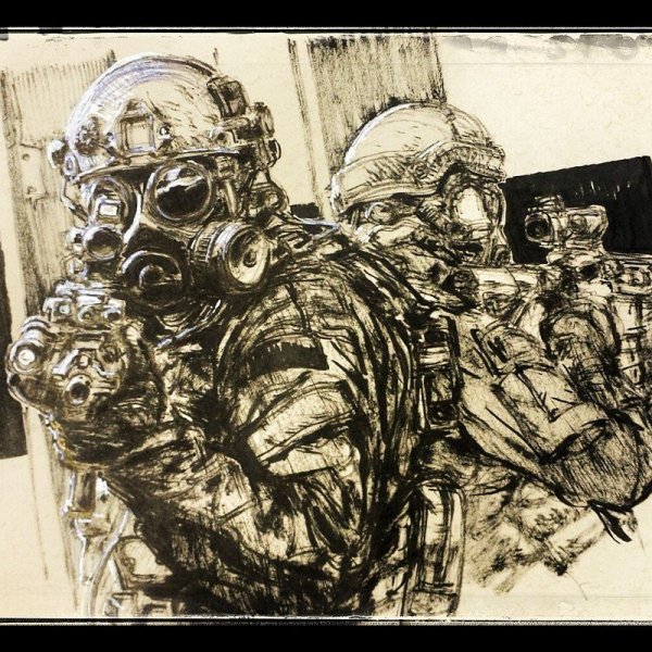 Спецназ. Раскраска