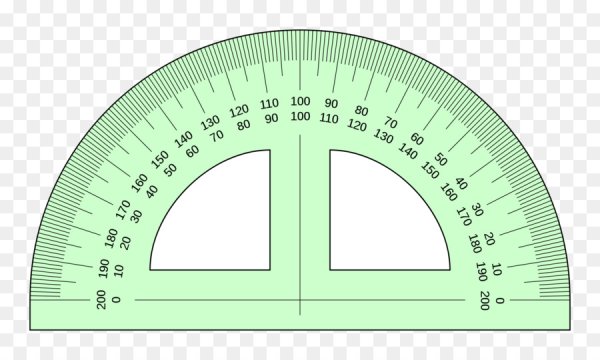 Линейка с градусами