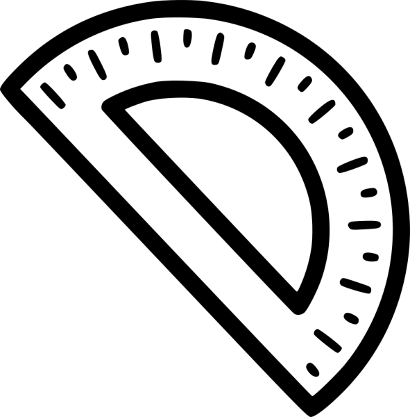 Иконки линейка транспортир