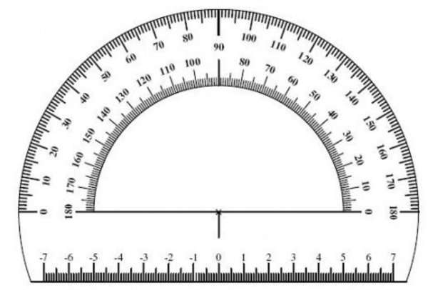 Транспортир печать а4