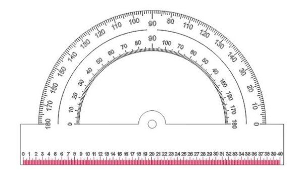 Транспортир шаблон для печати