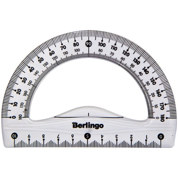 Berlingo транспортир Flexy гибкий 180° 10 см