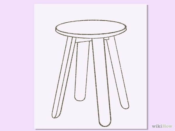 Раскраска табурет