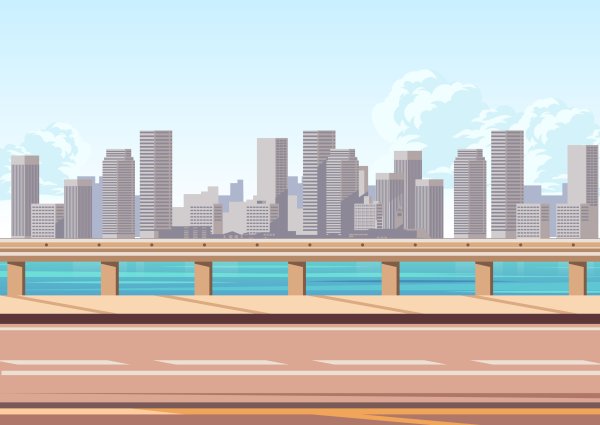 Нарисованный город