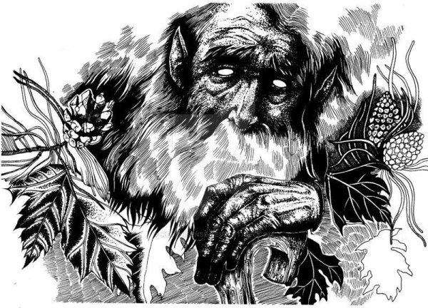 Леший рисунок