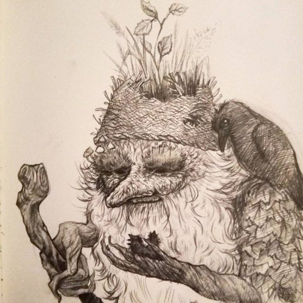 Леший рисунок Славянская мифология