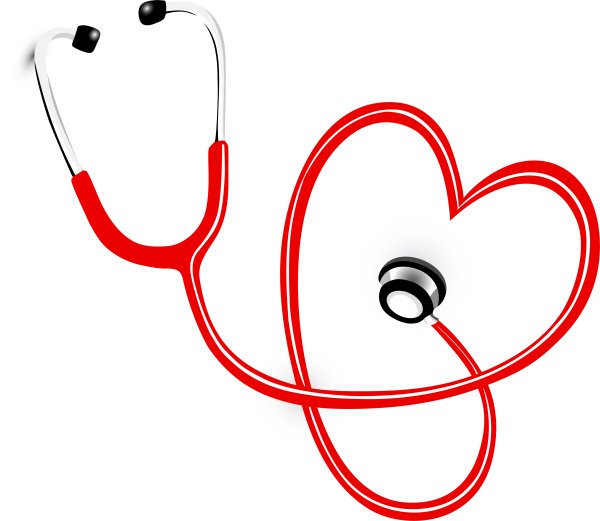 Фонендоскоп на белом фоне