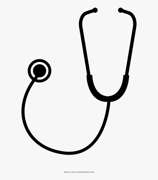 Стетоскоп трафарет