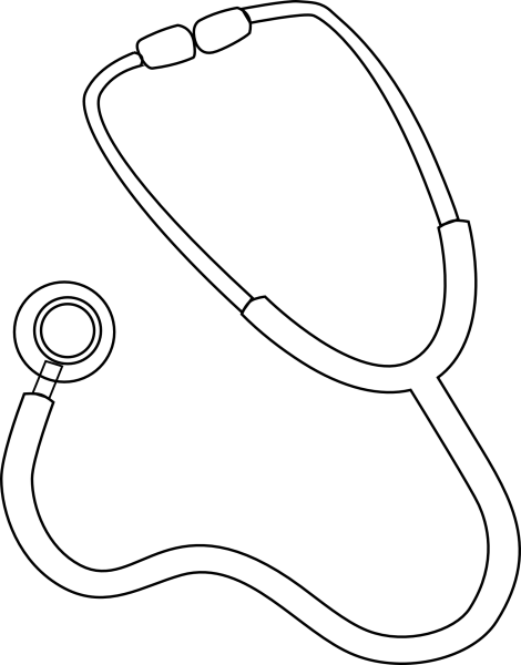 Фонендоскоп раскраска
