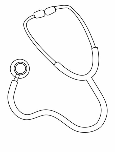 Фонендоскоп раскраска