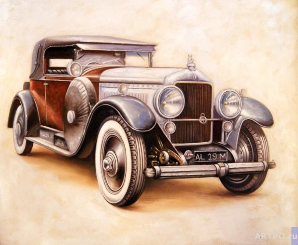 Картина ретро автомобиль