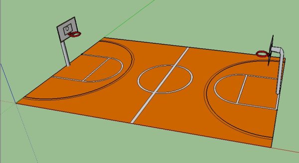 Разметка поля в баскетболе