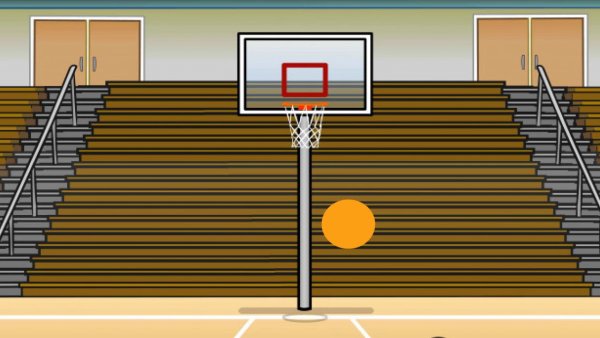 Баскетбольное поле на белом фоне