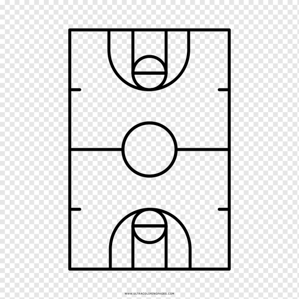 Баскетбольная площадка рисунок