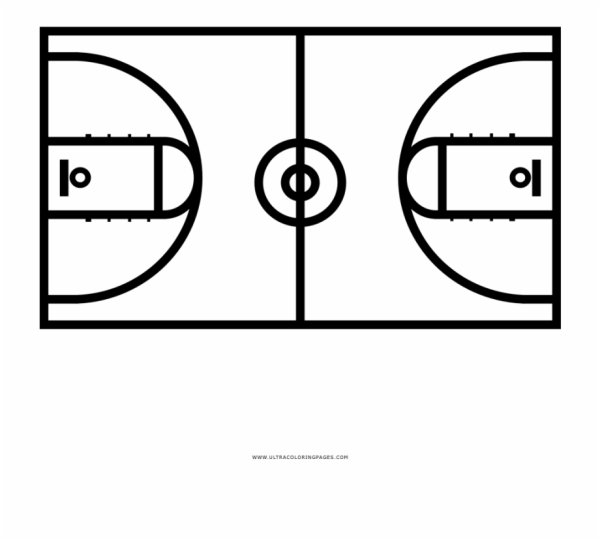Баскетбольная площадка эскиз