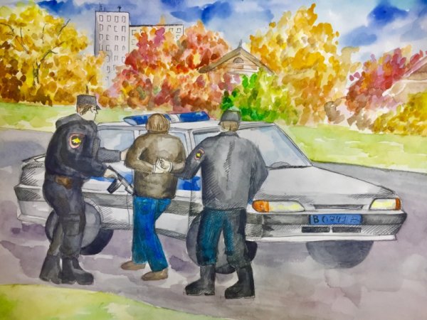 Профессия полиция рисунок