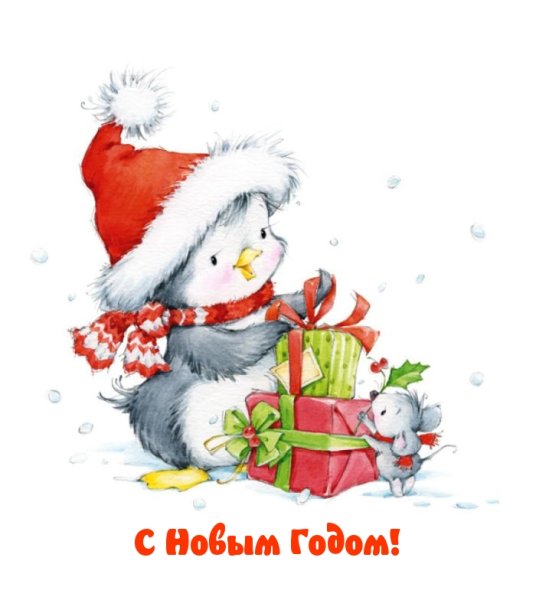 Маленькие новогодние рисунки