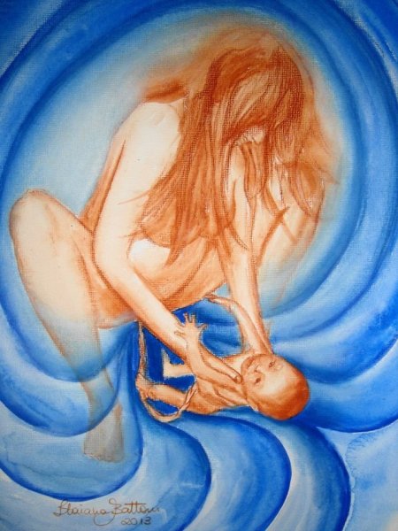 Младенец в позе эмбриона