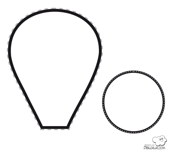 Лепесток трафарет