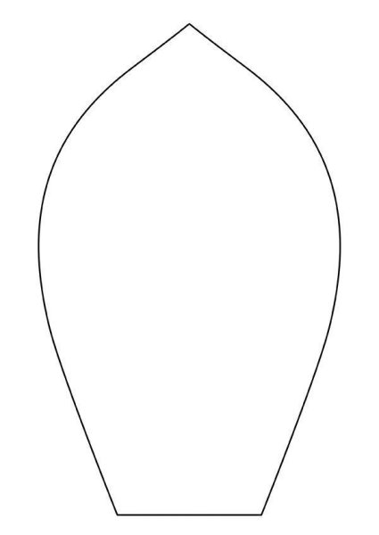 Лепесток трафарет