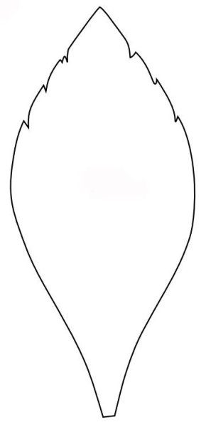 Лепесток трафарет