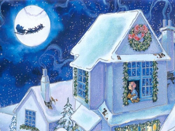 Рождественские рисунки