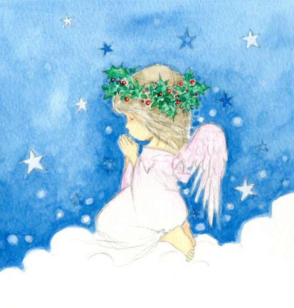 Рисунок на тему Рождество
