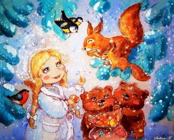 Рисунки на рождественскую тему