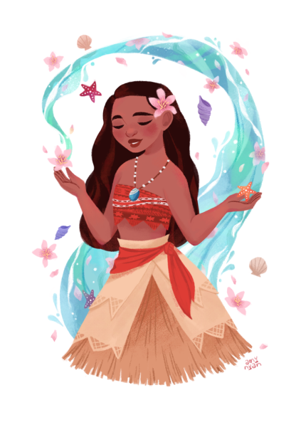 Моана нарисовать